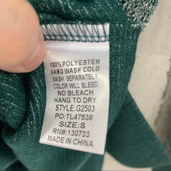 UMGEE NWT Forrest Green Knit Tunic Top/Dress Size S - Picture 4 of 6